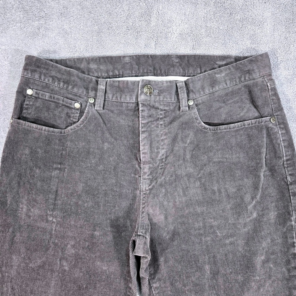 Brooks Brothers Slim Fit Corduroy Pants Mens 33x32 Gray Stretch Casual Cords - Picture 3 of 16